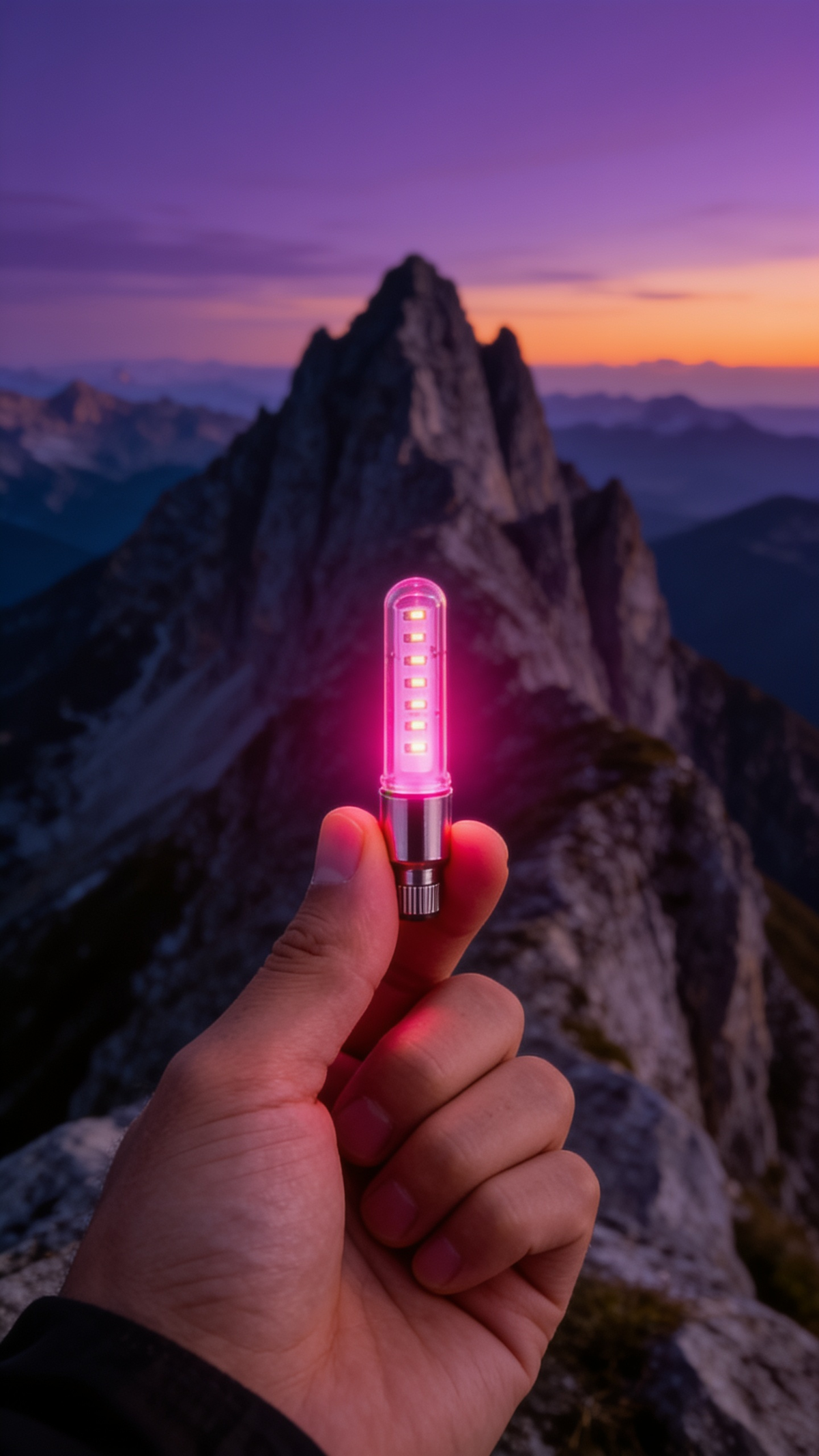 Noktra valve light in Pink Nova